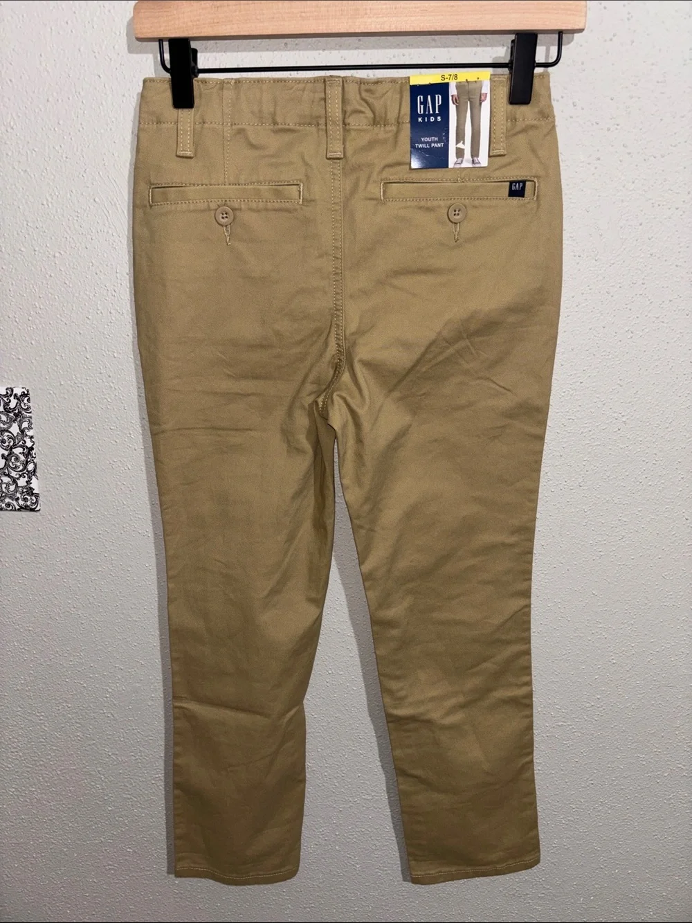 GAP Kids- Twill flat front pants (Size Small 7/8)